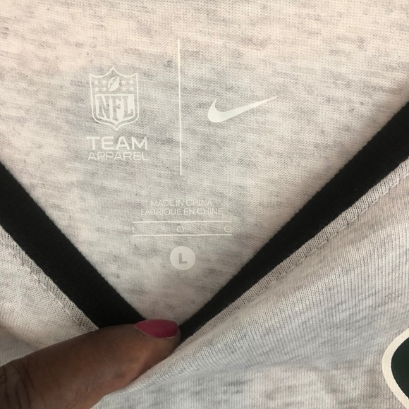 Nike Gray New York Jets 3/4-Sleeve Tee - Picture 4 of 5